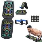 Opvouwbaar Push-Up Board voor Thuistraining - Multifunctioneel Kleurgecodeerd Systeem voor Krachttraining