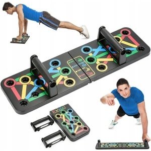 Opvouwbaar Push-up Board met Handgrepen voor Full-Body Krachttraining Thuis
