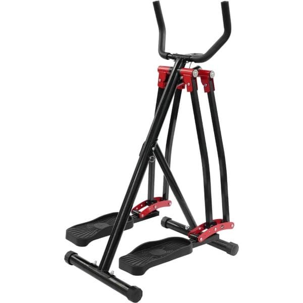 Opvouwbare Crosstrainer - Elliptical Trainer - Thuis Trainen - Gewrichtsvriendelijk Cardio - Tot 150 kg - Zwart
