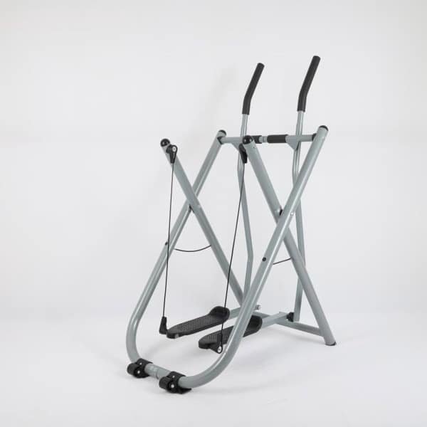 Opvouwbare Crosstrainer - Hometrainer Elliptisch - Thuis Fitness Cardio - 90 Graden Pedaalbeweging - 250 LBS Capaciteit - Zilver