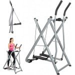Opvouwbare Crosstrainer - Thuissportschool Cardio - Veelzijdige Fitness - Dubbele Trainer Actie - 120 kg Ondersteuning