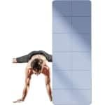 Opvouwbare Fitnessmat - Trainingsmat Pilatesmat - Rekken Cardio - Lichtgewicht Draagbaar - 183 x 61 cm - Blauw
