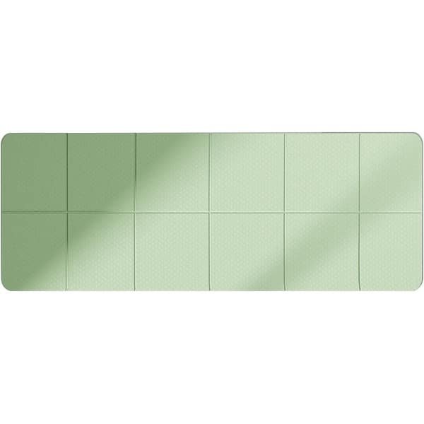 Opvouwbare Fitnessmat - Trainingsmat Pilatesmat - Rekken Cardio - Lichtgewicht Draagbaar - 183 x 61 cm - Groen