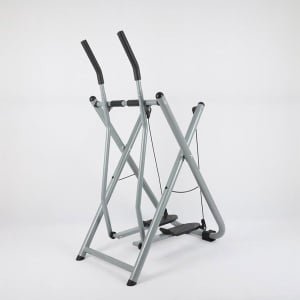 Opvouwbare Hometrainer - Elliptische Machine - Cardio Training - Dubbele Trainer - 250 lbs Draagvermogen - Zilver