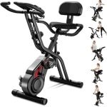 Opvouwbare Hometrainer - Indoor Fiets - Thuis Fitness - 5-in-1 Functies - 136 kg Belastbaar - Zwart