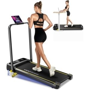 Opvouwbare Loopband met 8% Helling voor Thuisgebruik - Stille Treadmill van 0,8-8 km/u, Led-display, App en Afstandsbediening