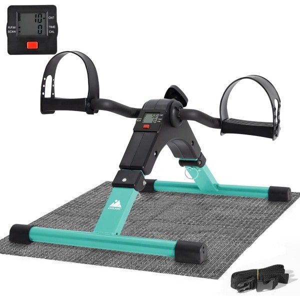 Opvouwbare Mini Hometrainer Voeten en Armen Fitnessapparaat met LCD Display