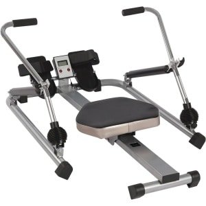 Opvouwbare Roeitrainer - Dubbele Arm Machine - Full Body Workout - 360 Graden Beweging - 130 x 115 cm - Zwart
