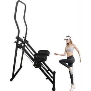Opvouwbare Trapstepper - Cardio Machine - Full Body Workout - LCD Monitor - 88x56x134 cm - Zwart