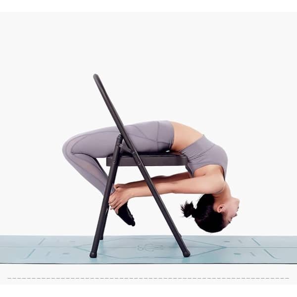 Opvouwbare Yogastoel - Fitness Hulpmiddel - Krachttraining Flexibiliteit - Met Rugleuning - Niet gespecificeerd - Metaal