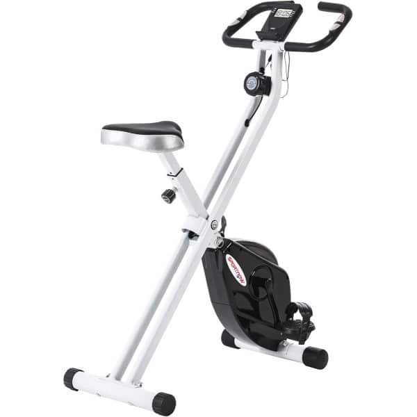 Opvouwbare hometrainer met stille werking en 8 niveaus magnetische weerstand voor thuisgym