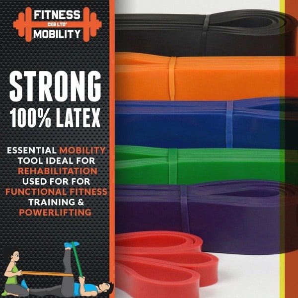 Oranje Weerstandsband 8,3 cm voor Fitness en Calisthenics - Professionele Latex Fitnessband voor Pull-Ups, CrossFit en Krachttraining