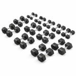 PH Fitness Hexa Dumbbell Voordeelset 2,5KG t/m 30KG - Kwalitatieve Hexagon Dumbbells - Gewichten voor CrossFit en Krachttraining - Hexa Dumbells