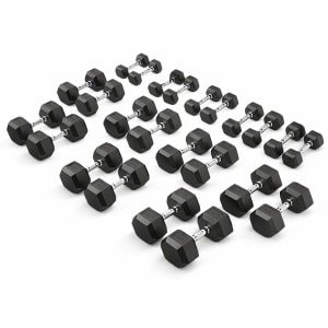 PH Fitness Hexa Dumbbell Voordeelset 2,5KG t/m 30KG - Kwalitatieve Hexagon Dumbbells - Gewichten voor CrossFit en Krachttraining - Hexa Dumbells