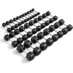 PH Fitness Hexa Dumbbell Voordeelset 2KG t/m 30KG [STAPPEN VAN 2KG] - Zeshoekige Dumbbells van Hoge Kwaliteit - Gewichten voor CrossFit en Krachttraining - Hexagon Dumbbells