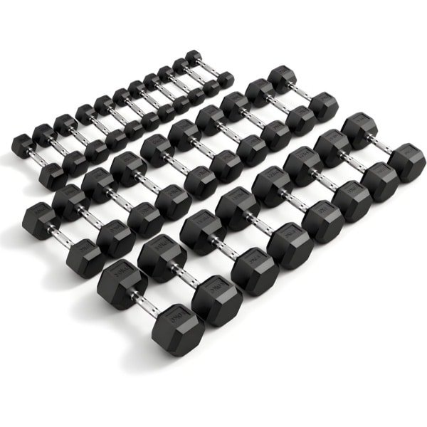 PH Fitness Hexa Dumbbell Voordeelset 2KG t/m 30KG [STAPPEN VAN 2KG] - Zeshoekige Dumbbells van Hoge Kwaliteit - Gewichten voor CrossFit en Krachttraining - Hexagon Dumbbells