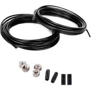 Pack van vervangende Crossfit-springtouwen - Vervangingsset met 2 stalen kabels van 3m Aanpasbaar aan alle springtouwen van 25 mm- Rubberen stoppers en bevestigingsschroeven inbegrepen