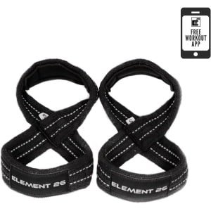 Padded Figure 8 Lifting Straps - Weightlifting Wristbands for Deadlifts, Crossfit and Gym Training