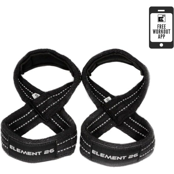 Padded Figure 8 Lifting Straps - Weightlifting Wristbands for Deadlifts, Crossfit and Gym Training