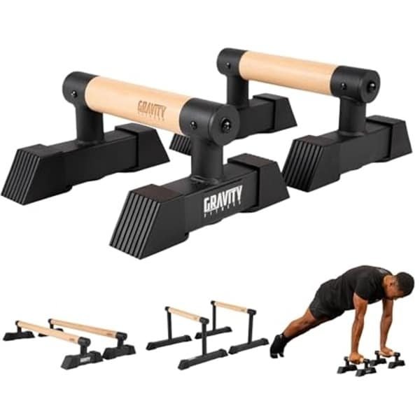 Parallettes voor Calisthenics en Krachttraining - Houten Handgrepen voor Thuis en Commercieel Gebruik