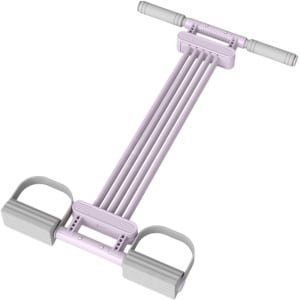 Pedaal Weerstandsband - Fitness Hulpmiddel - Krachttraining Thuis - Verstelbare Weerstand - 56 x 47 cm - Paars