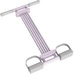 Pedaal Weerstandsband - Fitnessband Handvat - Thuis Krachttraining - Verstelbaar Systeem - 56 x 47 cm - Paars
