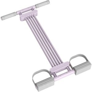 Pedaal Weerstandsband - Fitnessband Handvat - Thuis Krachttraining - Verstelbaar Systeem - 56 x 47 cm - Paars