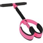 Pedaal Weerstandsband - Fitnessband Rekband - Thuis Krachttraining - Ergonomische Handgrepen - 62 cm Lengte - Hot Pink