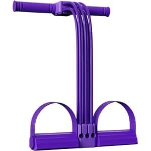 Pedaal Weerstandsband - Trainingsband Handvatten - Thuis Krachttraining - Veelzijdige Oefeningen - 30x20cm - Paars