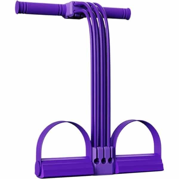 Pedaal Weerstandsband - Trainingsband Handvatten - Thuis Krachttraining - Veelzijdige Oefeningen - 30x20cm - Paars