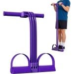 Pedaal weerstandsband - Beenband met handvat - Krachttraining thuis - Ergonomisch ontwerp - 30x20cm - Paars