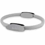 Pilates Ring - Magische Cirkel Yoga - Beentrainer Krachttraining - Inclusief Draagtas - 38 cm Diameter - Grijs