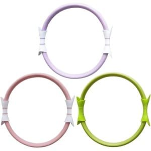 Pilates Ring - Weerstandsring Fitness - Thuis Krachttraining - Duurzaam PP Siliconen - 38cm Diameter - Kastanjebruin