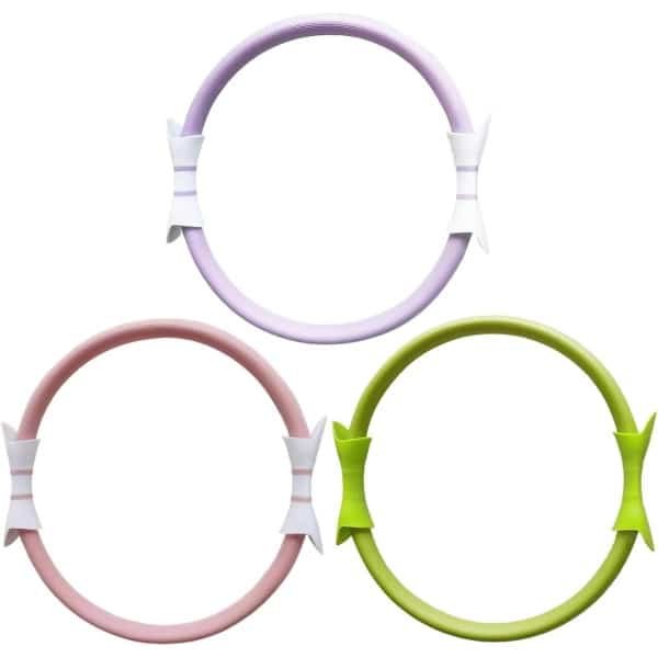 Pilates Ring - Weerstandsring Fitness - Thuis Krachttraining - Duurzaam PP Siliconen - 38cm Diameter - Kastanjebruin