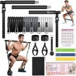 Pilates Stang Set met Weerstandsbanden - Full Body Fitness & Krachttraining voor Thuis