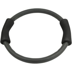 Pilatesring Fitness - Weerstandsring Yogaring - Core Krachttraining - Schuimrubber Handgrepen - 32 cm Diameter - Zwart