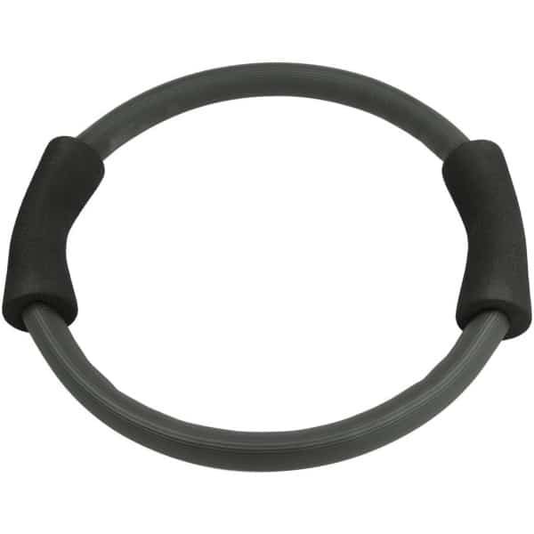 Pilatesring Fitness - Weerstandsring Yogaring - Core Krachttraining - Schuimrubber Handgrepen - 32 cm Diameter - Zwart