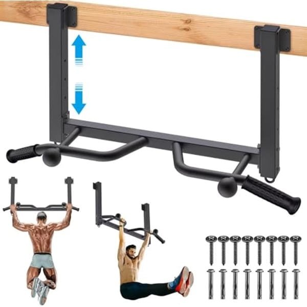 Plafond Mount Optrekstang - Multifunctionele Hoogteverstelbare Krachttraining Apparatuur voor Thuis