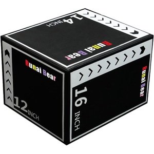 Plyo Box - Springbox Stapelbox - Krachttraining Fitness - 3-in-1 Ontwerp - 30x35x40 cm - Stijl B