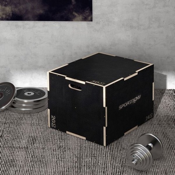 Plyobox - Sprongbox - Jumpbox - Fitness Box - Crossfit Box - 3 Hoogtes 51/61/76 cm - Stevig Beukenhout