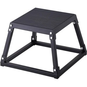 Plyometrische Springbox - Fitness Platform - Krachttraining Thuis - Antislip Oppervlak - 30 cm Hoog - Zwart