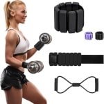 Pols Enkelgewichten - Draagbare Gewichten - Krachttraining Fitness - Verstelbare Weerstand - 570 Gram - Zwart