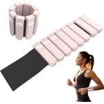 Pols Enkelgewichten - Verstelbare Banden - Krachttraining Fitness - Gelijkmatige Gewichtverdeling - 6.93x3.03x0.63 Inch - Roze