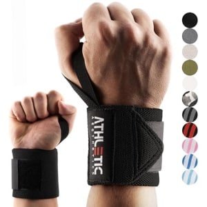 Polsbandages voor Fitness en Krachttraining - 45 cm - Polssteun met Oefengids (PDF)