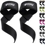 Polsbanden Gewichtheffen - Krachttraining Banden - Fitness Gym - Neopreen Polskussen - 52cm Lengte - Zwart