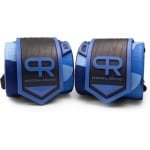 Polsbanden Krachttraining - Gewichtheffen Ondersteuning - Sportieve Prestaties - Extra Brede Riem - 20.5 cm Lengte - Blauwe Camo