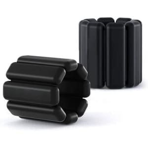 Polsgewichten 450 G - 2 Stuks - Enkelgewichten Ook Geschikt - Voor Yoga, Pilates, Wandelen, Balans- En Krachttraining - Fitness Armbanden - Zwart - Voor Dames En Heren - 30x7.4cm