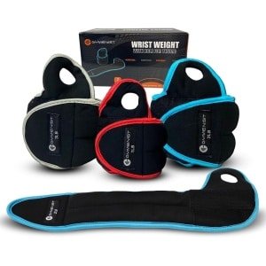 Polsgewichten Paar - Hand Wraps - Cardio Training - Duimgat Stabiliteit - 14 kg per stuk - Zwart
