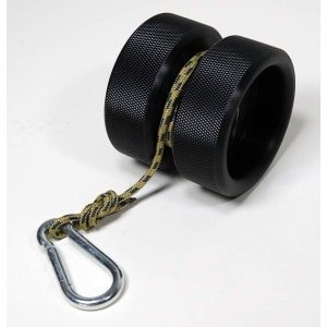 Polsroller - Onderarmroller - Unieke Duim-Omhoog Positie - Multi-Directionele Krachttraining - 10 Cm Diameter Polymeer - Inclusief Klimkoord En Clip - Voor Klimmen Armworstelen En Sport