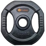 Pompschijf met handgrepen voor krachttraining - 1,25 kg, zwart, uniseks